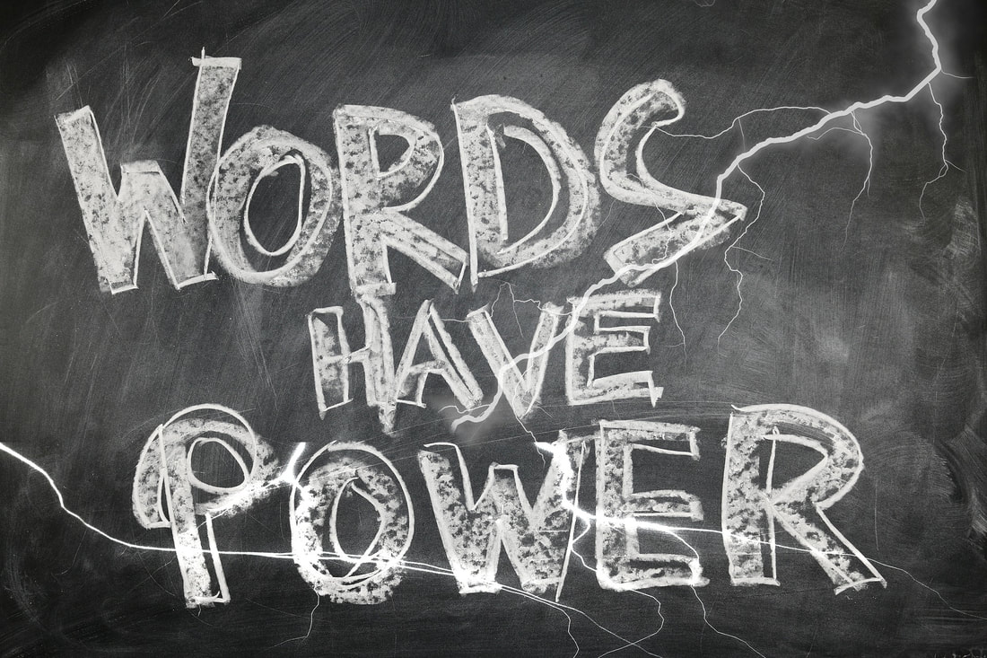 Chalkboard Words Have Power