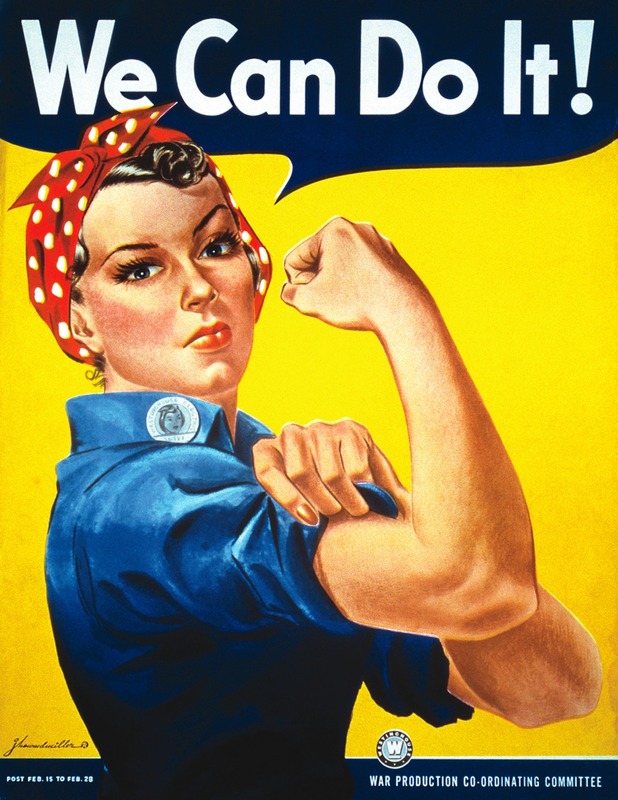 Poster Woman Worker caption We Can Do It!